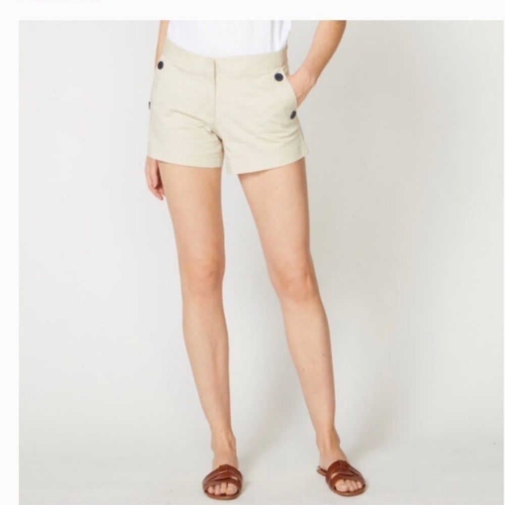 Nautica Khakis chino shorts STRETCH women’s khaki SAILOR SHORTS size 10 - Picture 2 of 7